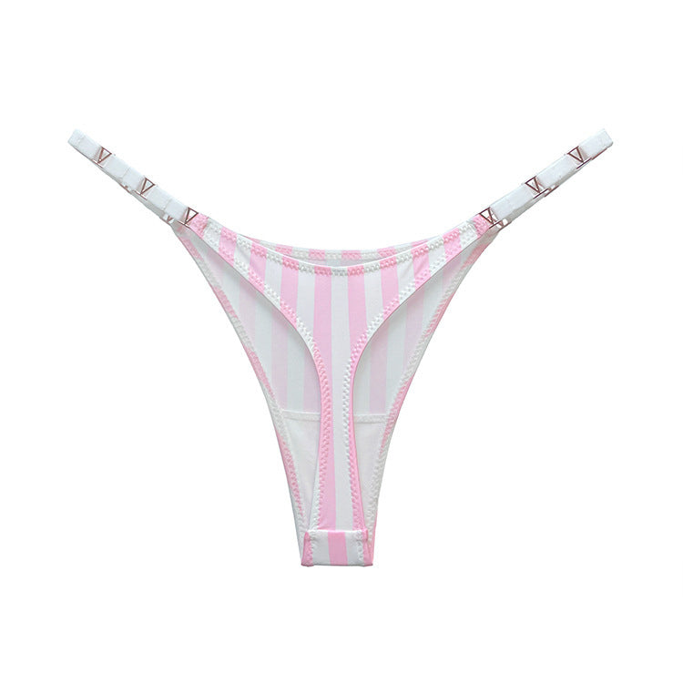 Stringi z ozdobną gumką na specjalne okazje Delcie Różowy3