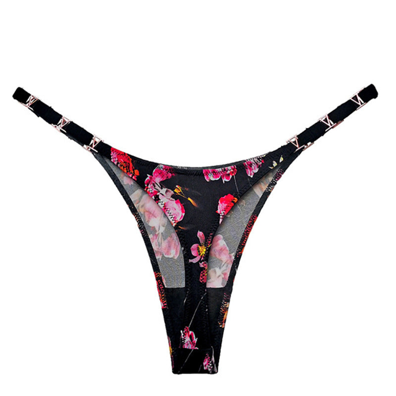 Stringi z ozdobną gumką na specjalne okazje Delcie Multikolor