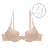 Biustonosz push-up do głębokich dekoltów z miękką wyściółką Kibariye Beżowy
