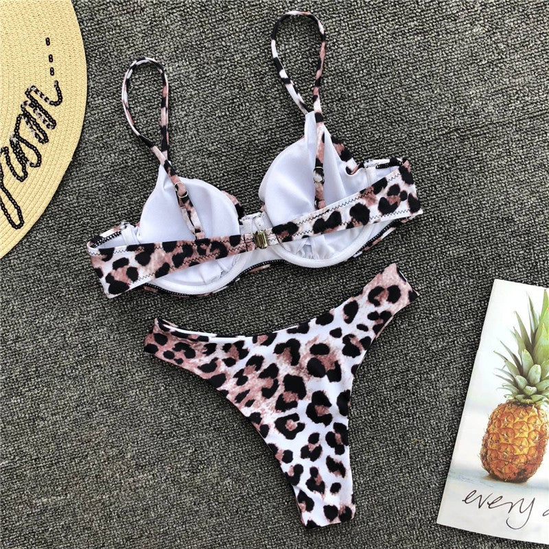 Strój kąpielowy dwuczęściowy z nowoczesnym wzorem na plażę i basen Ayelet