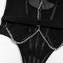 Body z łańcuszkiem eleganckie na wyjątkowe okazje Folline