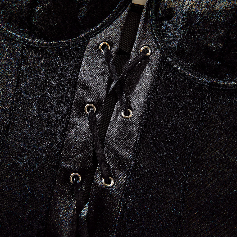 Body koronkowe z regulowanymi ramiączkami na specjalne okazje Savanah