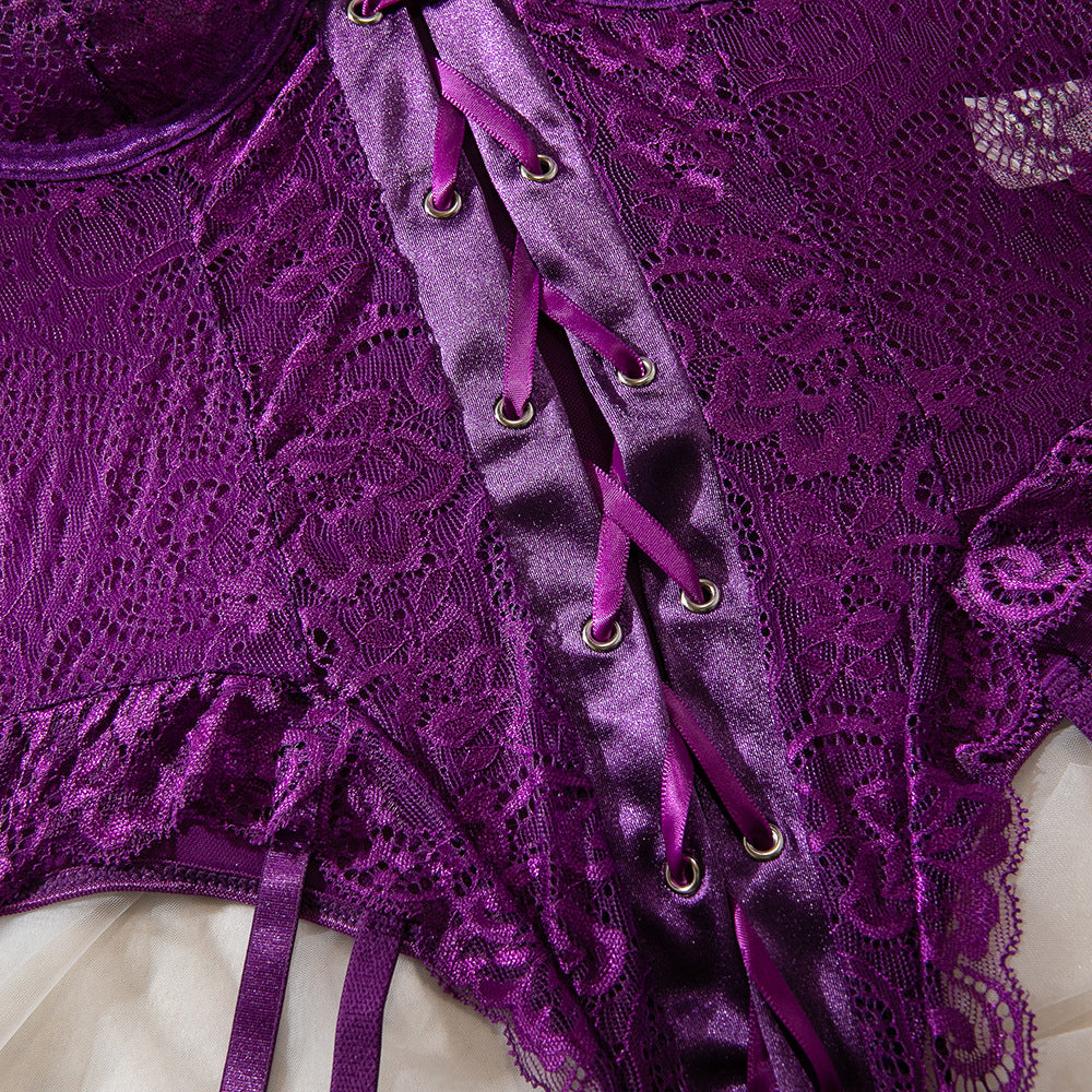 Body koronkowe z regulowanymi ramiączkami na specjalne okazje Savanah