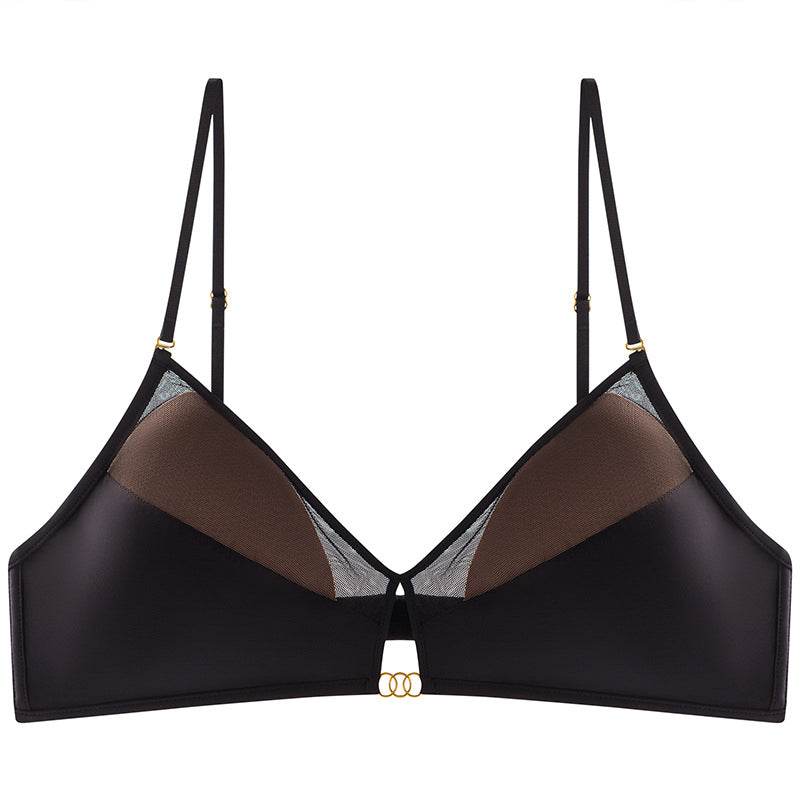 Biustonosz z miękkimi wkładkami do codziennego użytku Ayumu Czarny