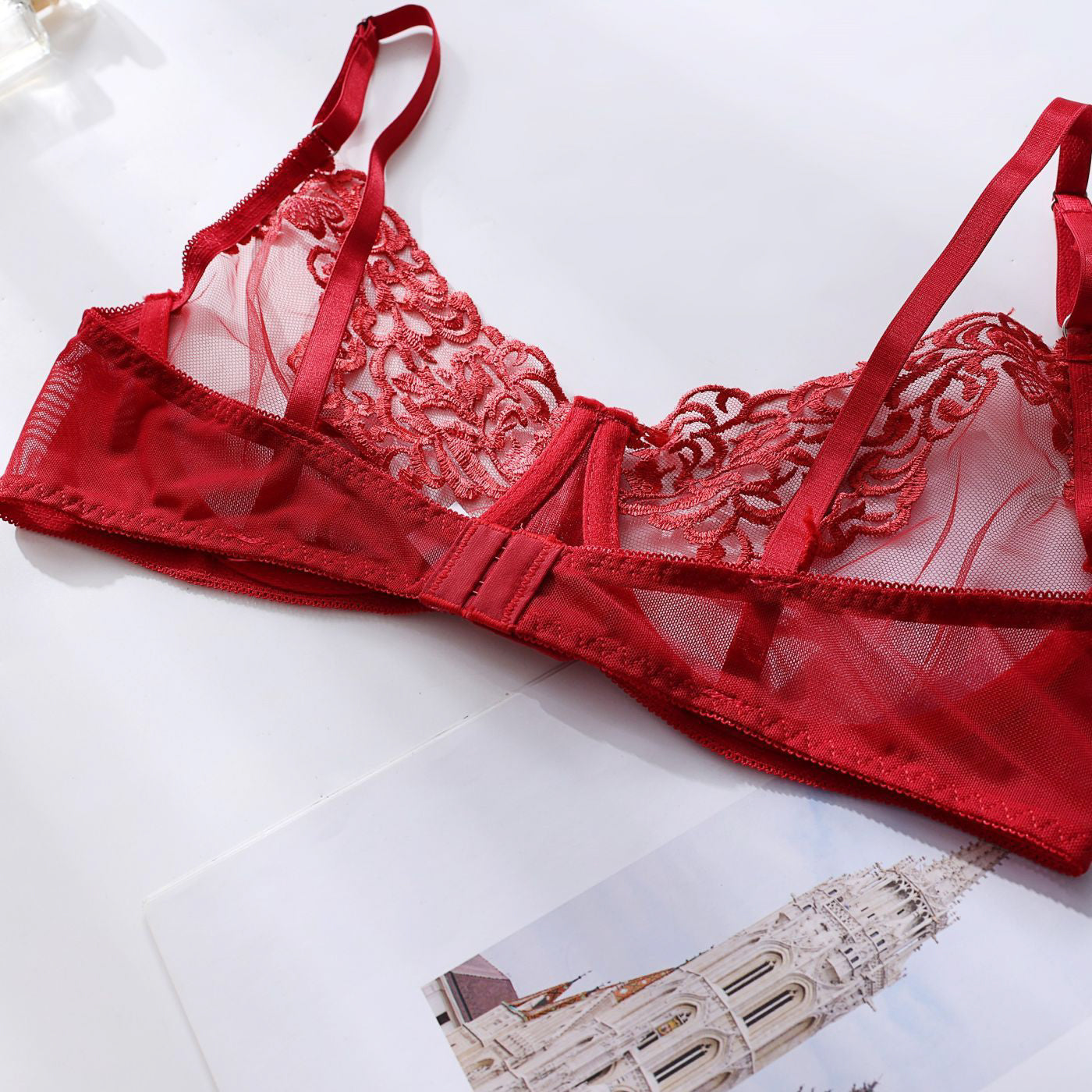 Koronkowy zestaw bielizny z finezyjnymi detalami Borjanka