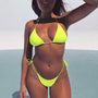 Bikini z regulowanym wiązaniem na lato Hajrija