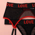 Komplet bielizny z napisem LOVE ultracienki Ingelise