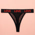 Komplet bielizny z napisem LOVE ultracienki Ingelise