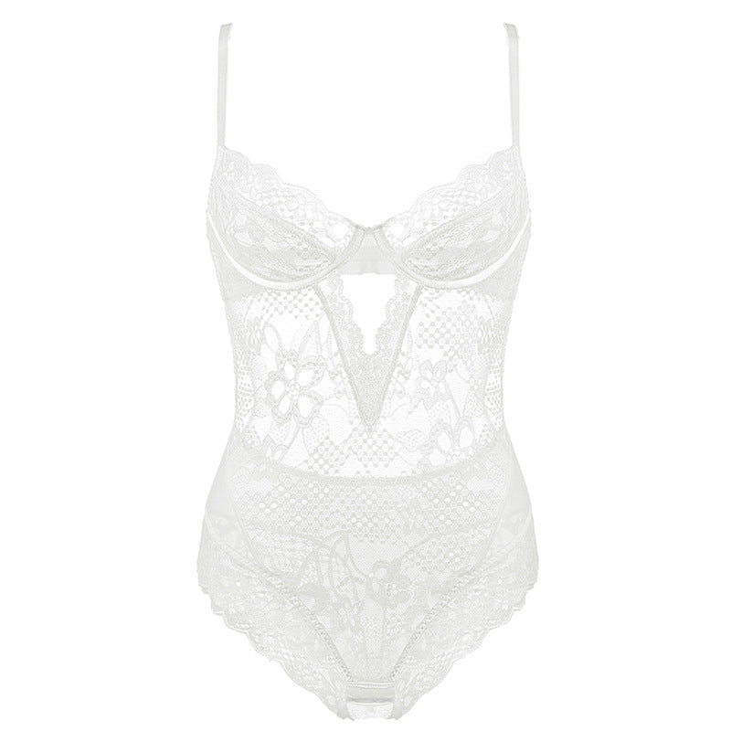 Body koronkowe na romantyczne wieczory Licia Biały