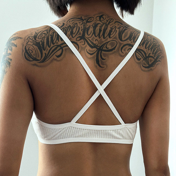 Prążkowany biustonosz bezszwowy na co dzień Jonelle