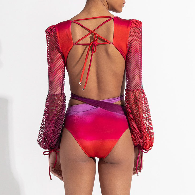 Strój kąpielowy z długim rękawem UV szybkoschnący na plażę Stina