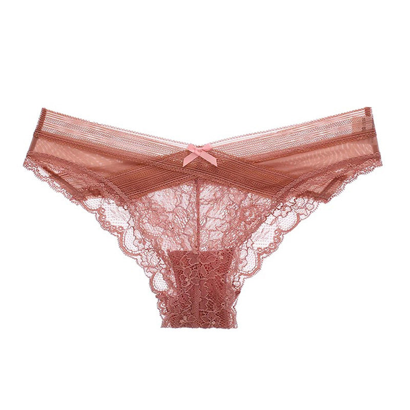 Figi z koronką na co dzień i specjalne okazje Olevia Różowy