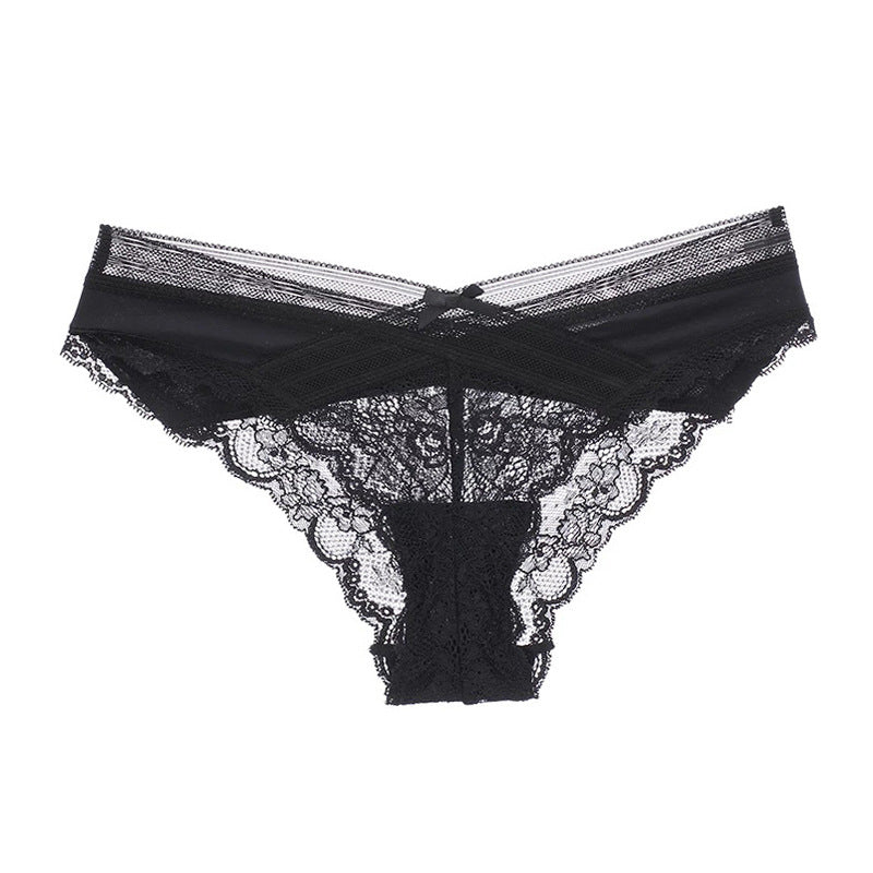 Figi z koronką na co dzień i specjalne okazje Olevia Czarny