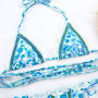 Bikini wiązane z wysokim wycięciem na plażę i letnie imprezy Shanika