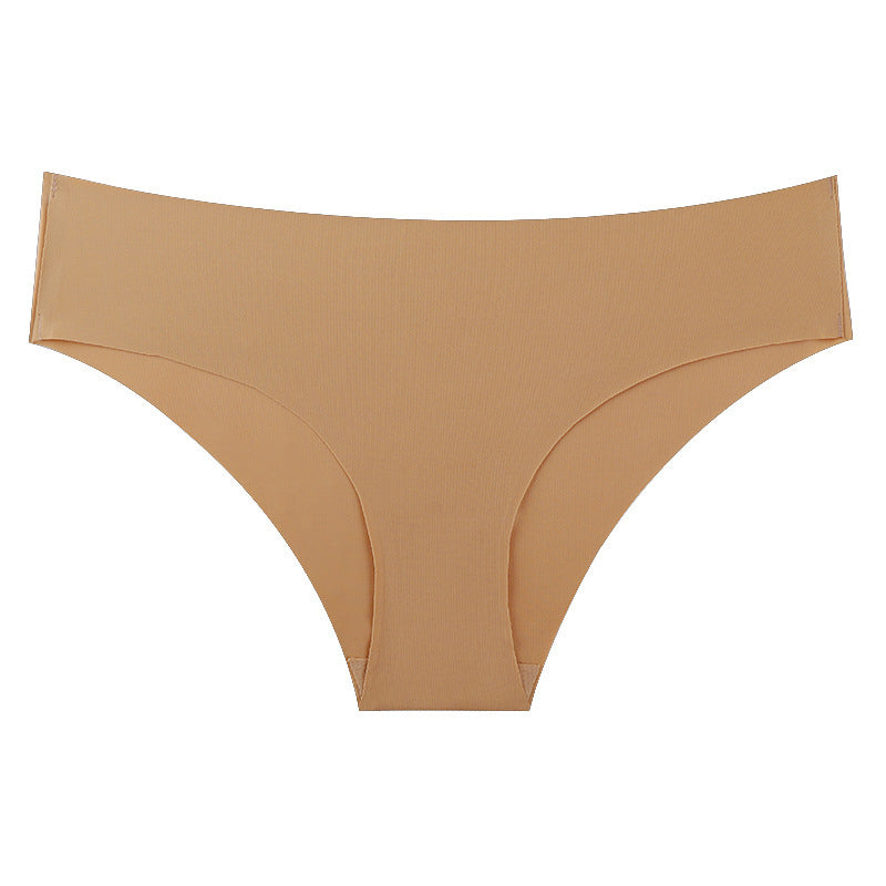 Figi bezszwowe gładkie niewidoczne pod ubraniem Omega Kawowy
