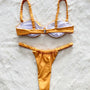 Bikini z marszczeniem elastyczne na plażę i basen Slavejka