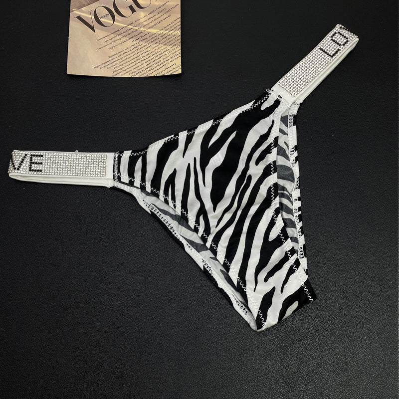 Stringi damskie z ozdobną gumką na co dzień i specjalne okazje Faygah Multikolor