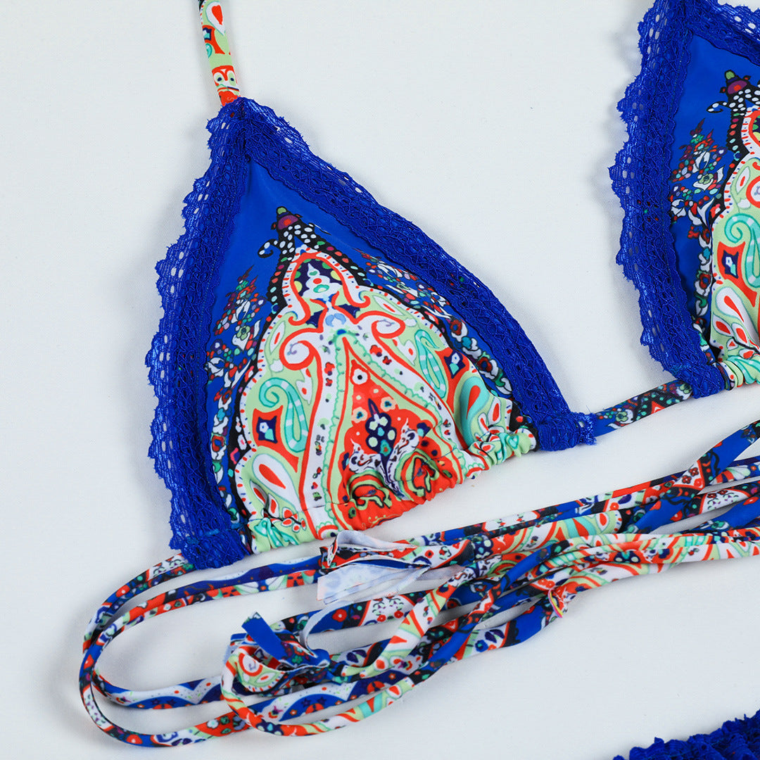 Strój kąpielowy dwuczęściowy z wiązaniem na plażę Daphna