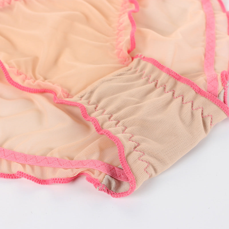 Majtki z niskim stanem z delikatnego materiału na ciepłe dni Violet