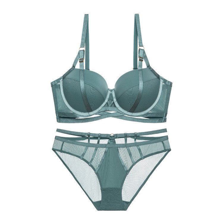 Biustonosz push-up z figami na co dzień i specjalne okazje Priscella Niebieski