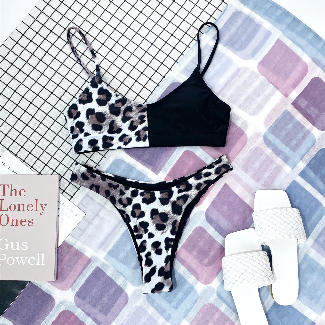 Strój kąpielowy dwuczęściowy z wysokiej jakości materiałów na plażę i basen Everarda Lampart