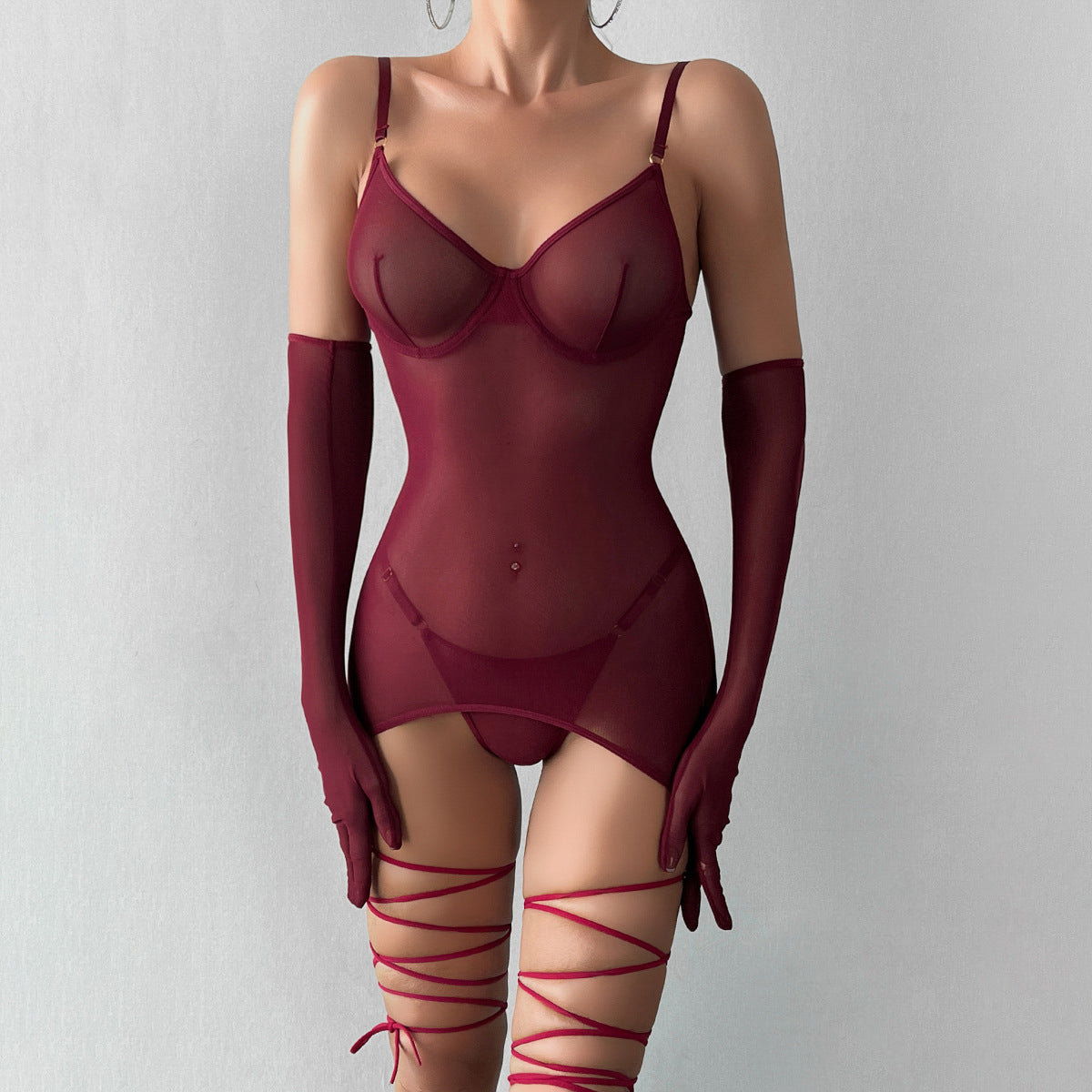 Komplet koronkowej bielizny na romantyczne wieczory Yvelise