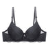 Biustonosz push-up z usztywnieniem i subtelnymi zdobieniami Veritchka Czarny