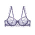 Biustonosz z fiszbinami z delikatnej siateczki Roshni Fioletowy