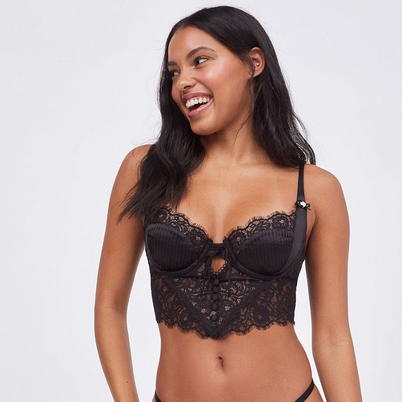 Koronkowy biustonosz z delikatnymi detalami na co dzień i specjalne okazje Laken