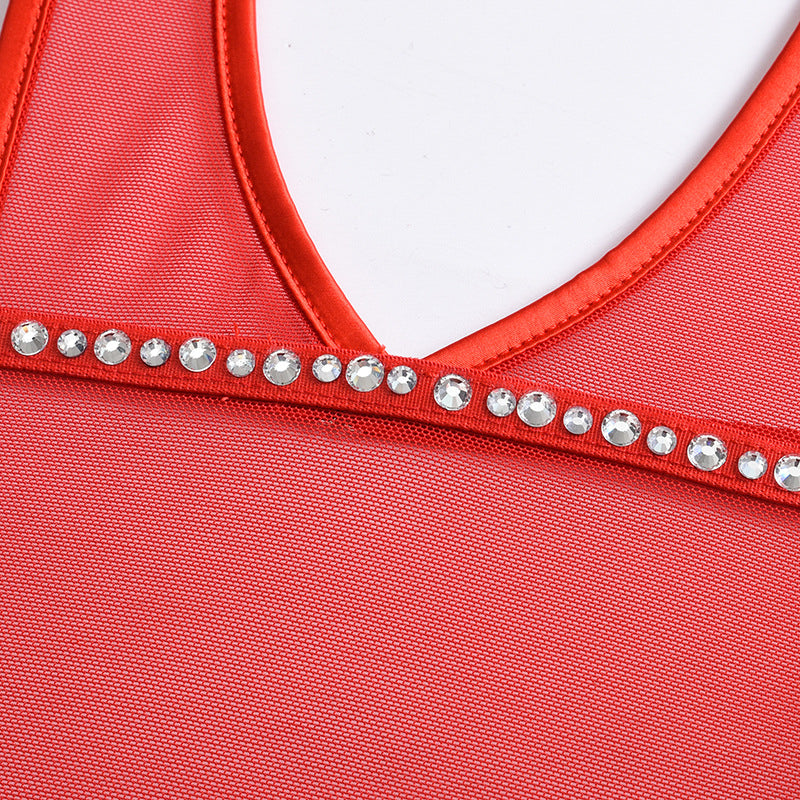 Body z kokardą i łańcuszkiem na specjalne okazje Harriette