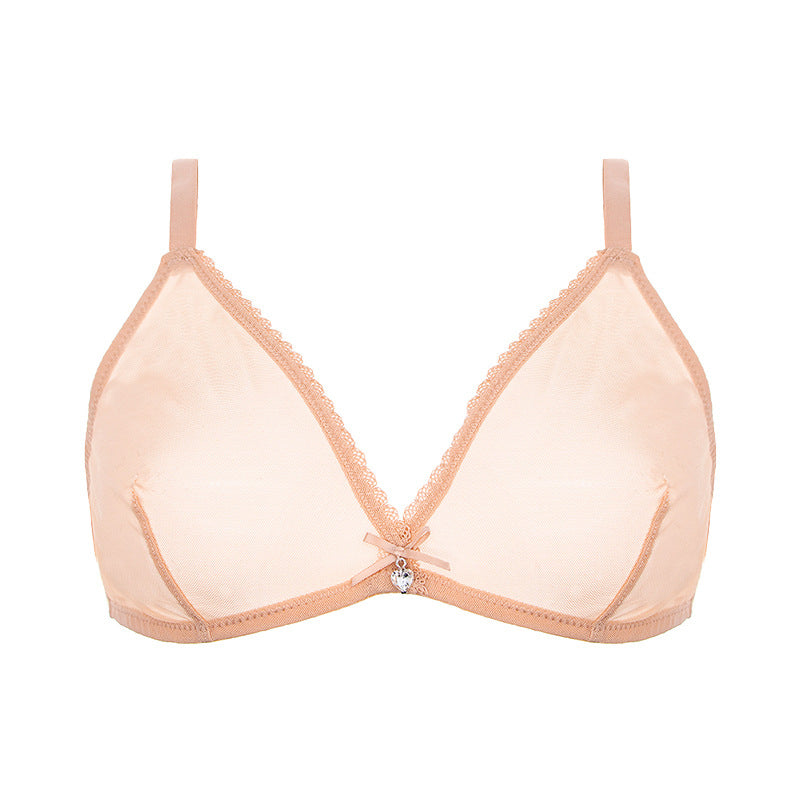 Biustonosz gładki miękki z elastycznym wykończeniem Ivi Beżowy