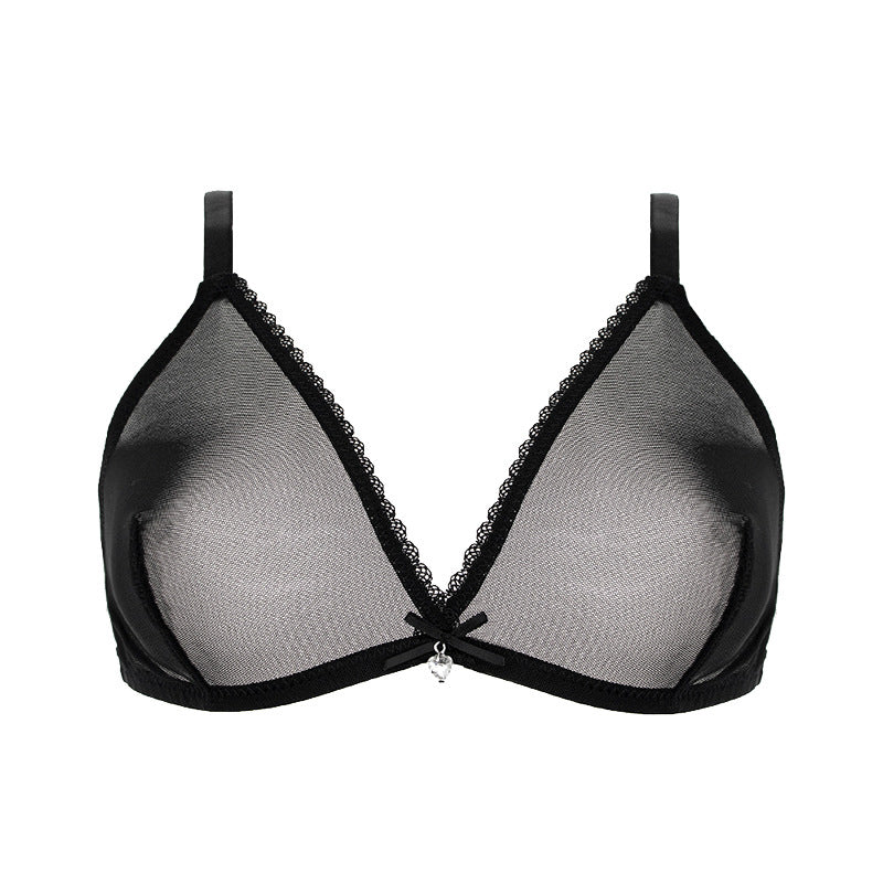 Biustonosz gładki miękki z elastycznym wykończeniem Ivi Czarny