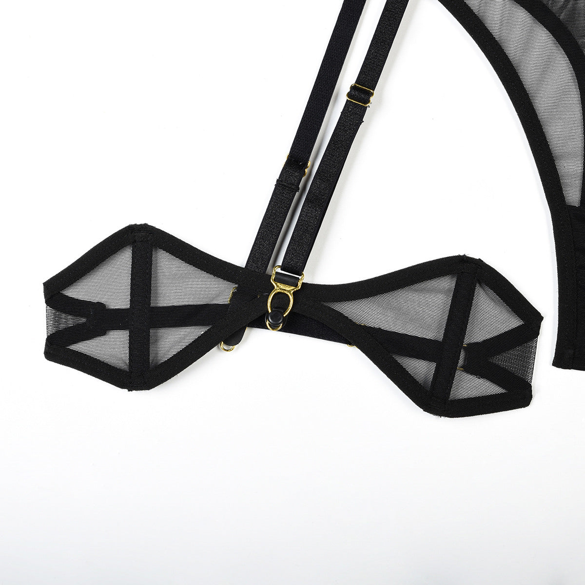 Zestaw bielizny z siateczki elegancki i trwały Shani