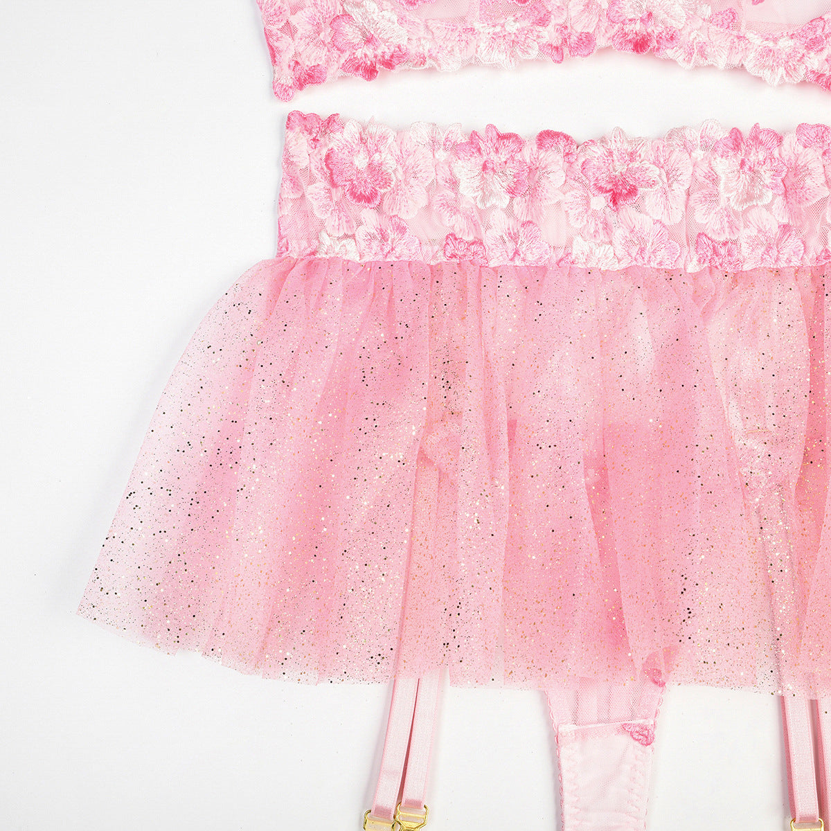 Komplet bielizny z delikatnymi zdobieniami na każdą okazję Idalina