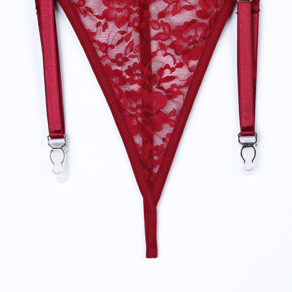 Gorset koronkowy z regulowanymi paskami na romantyczne wieczory Maliyah