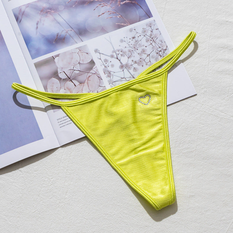 Stringi z wysokim wycięciem idealne pod obcisłe ubrania Domiziana Zielony