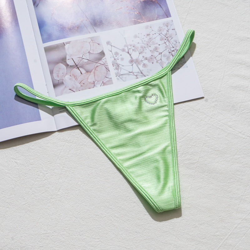 Stringi z wysokim wycięciem idealne pod obcisłe ubrania Domiziana Zielony2