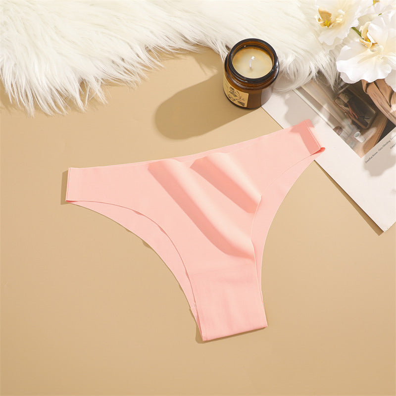 Figi bezszwowe niewidoczne pod ubraniem Ghazala Różowy