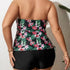 Tankini z szortami kwiatowy wzór szybkoschnący materiał na plażę Almarina